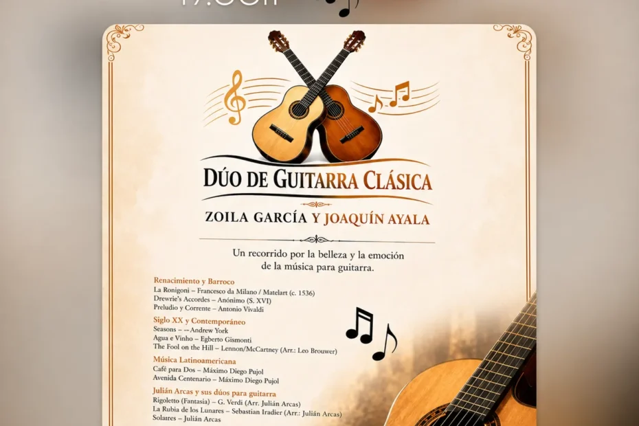 dúo de guitarra clásica Mojácar 2026