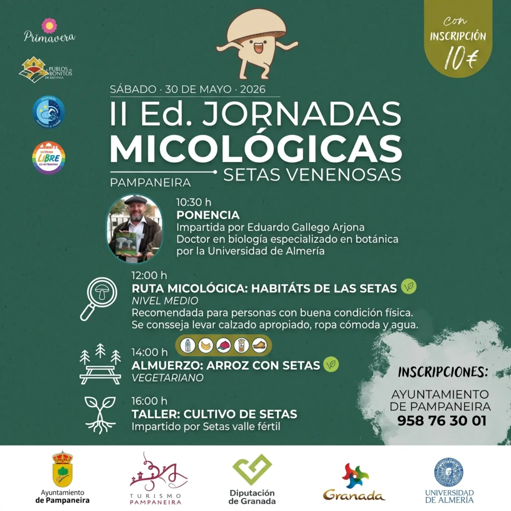 Segunda Edición Jornadas Micológicas Setas Venenosas Pampaneira