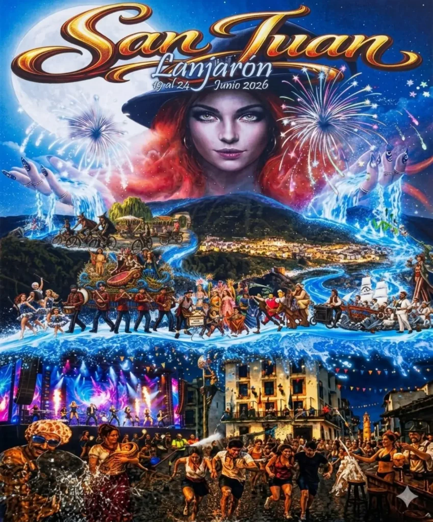 cartel oficial de las fiestas de San Juan de Lanjarón 2026