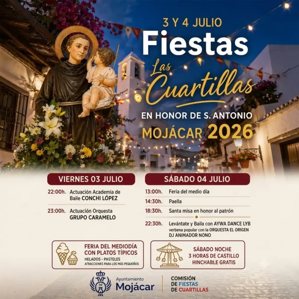fiestas Las Cuartillas Mojácar 2026