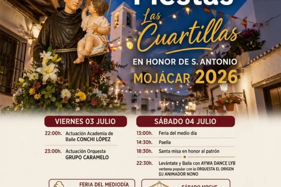 fiestas Las Cuartillas Mojácar 2026
