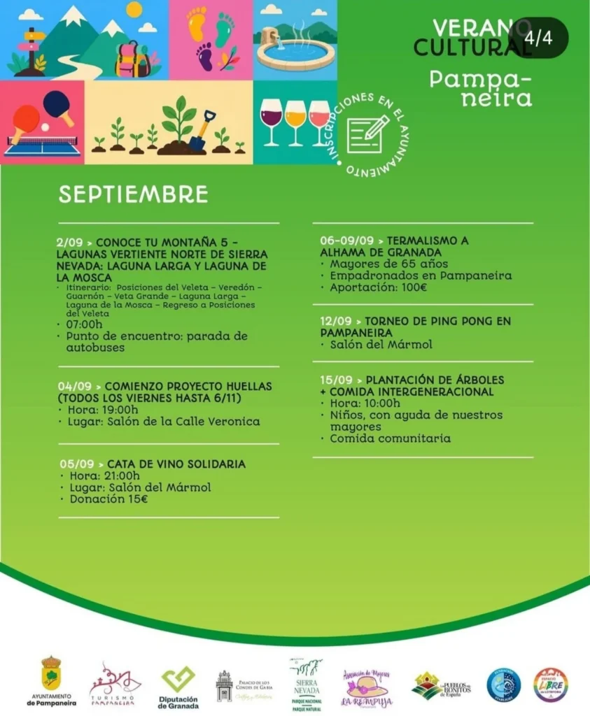 Verano Cultural Pampaneira 2026 Septiembre