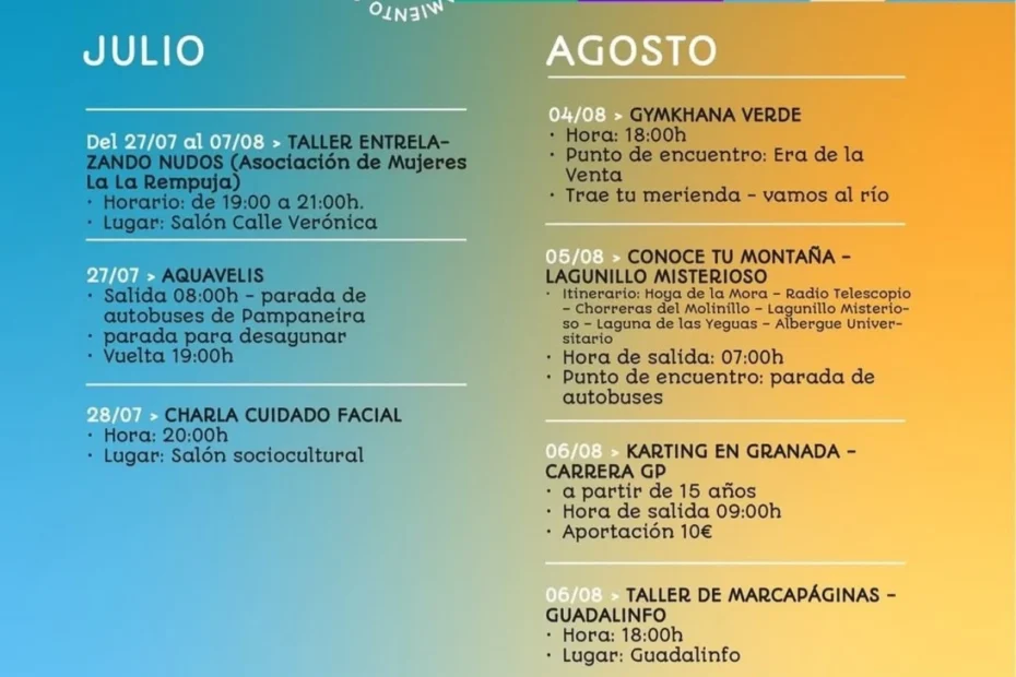 Verano Cultural Pampaneira 2026