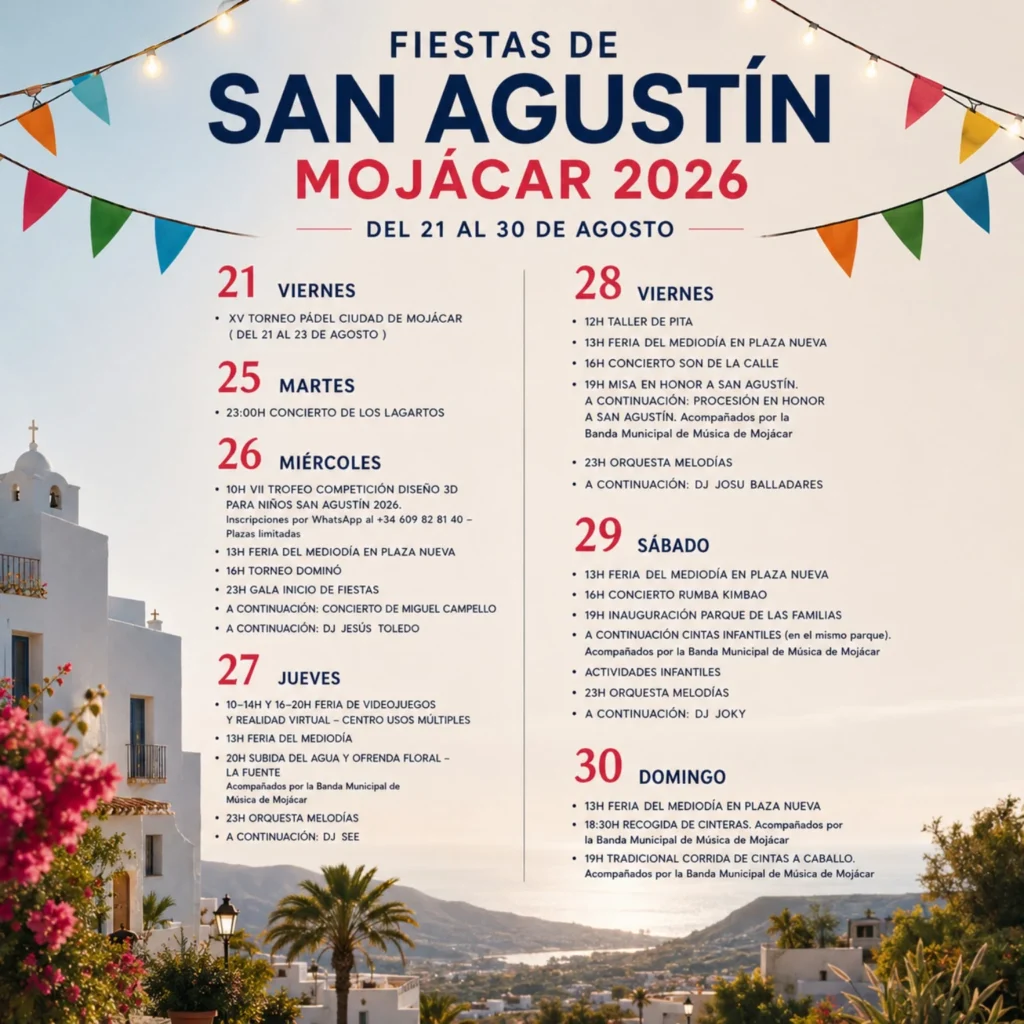 Fiestas de San Agustín Mojácar 2026