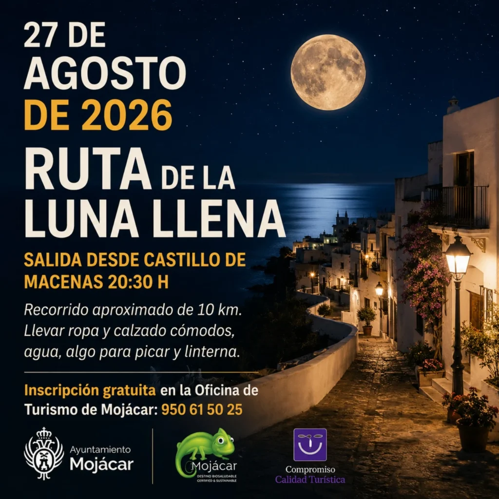Ruta de la Luna Llena Mojácar 2026