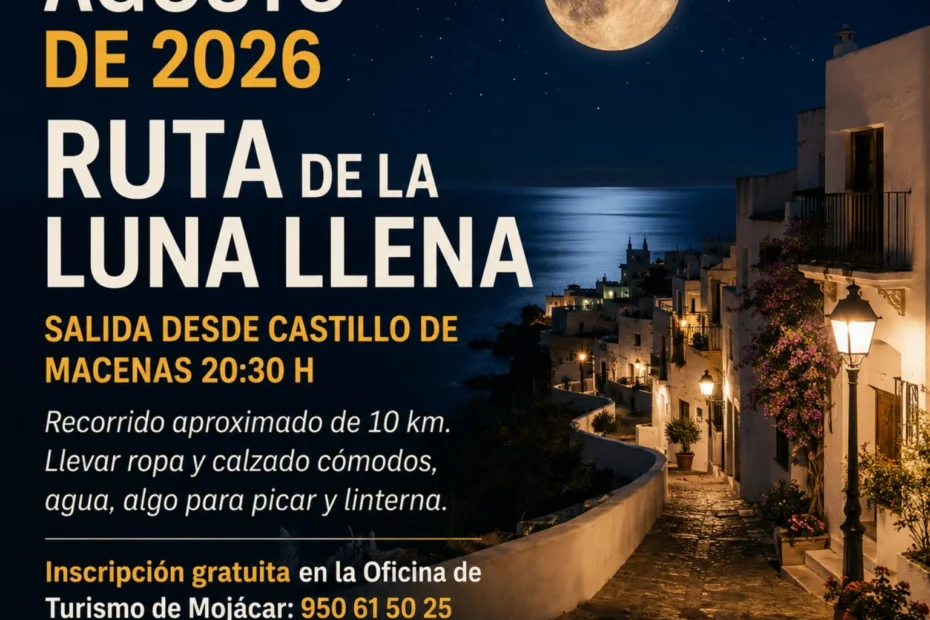 Ruta de la Luna Llena Mojácar 2026