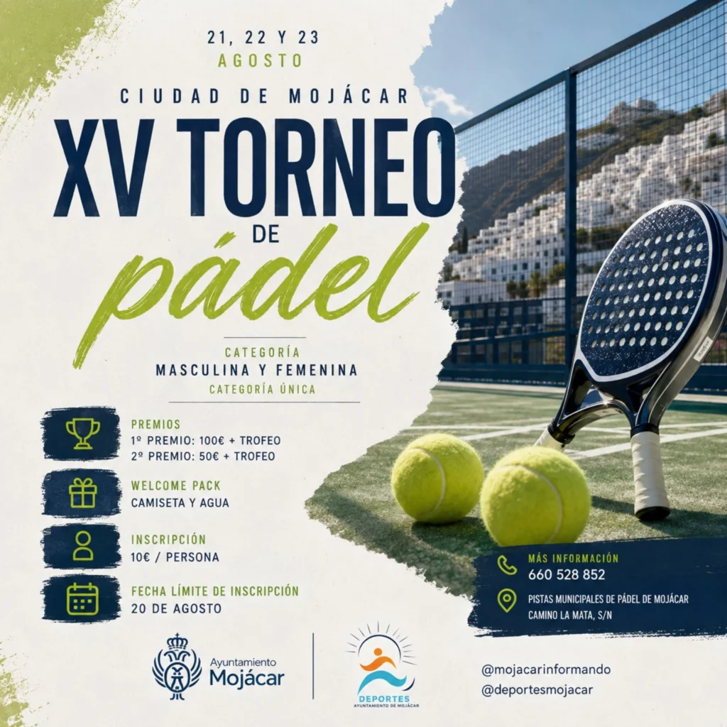 XV Torneo de Pádel Mojácar 2026