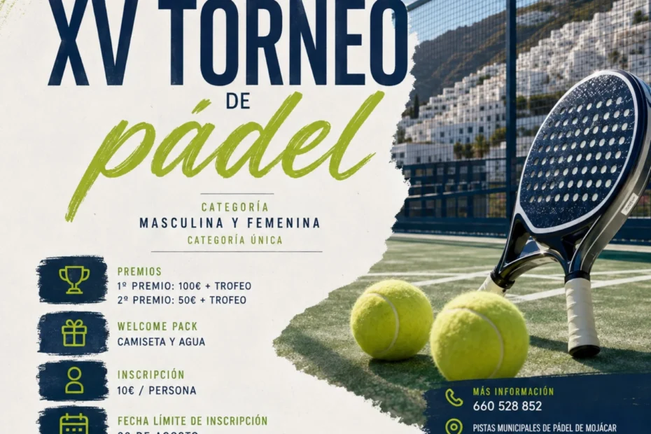 XV Torneo de Pádel Mojácar 2026